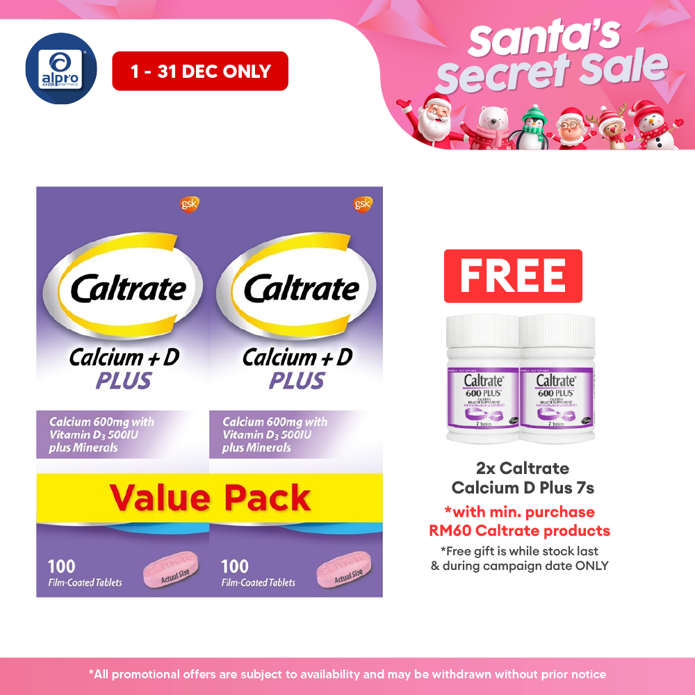 Caltrate 600 Plus 2x100s | Bone Health Formation Caltrate
