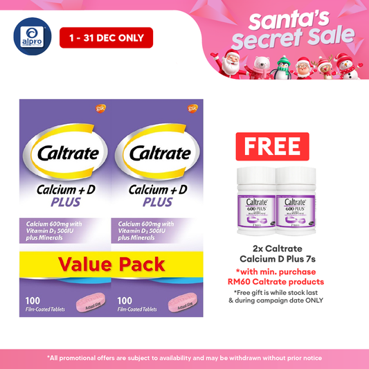 Caltrate 600 Plus 2x100s | Bone Health Formation