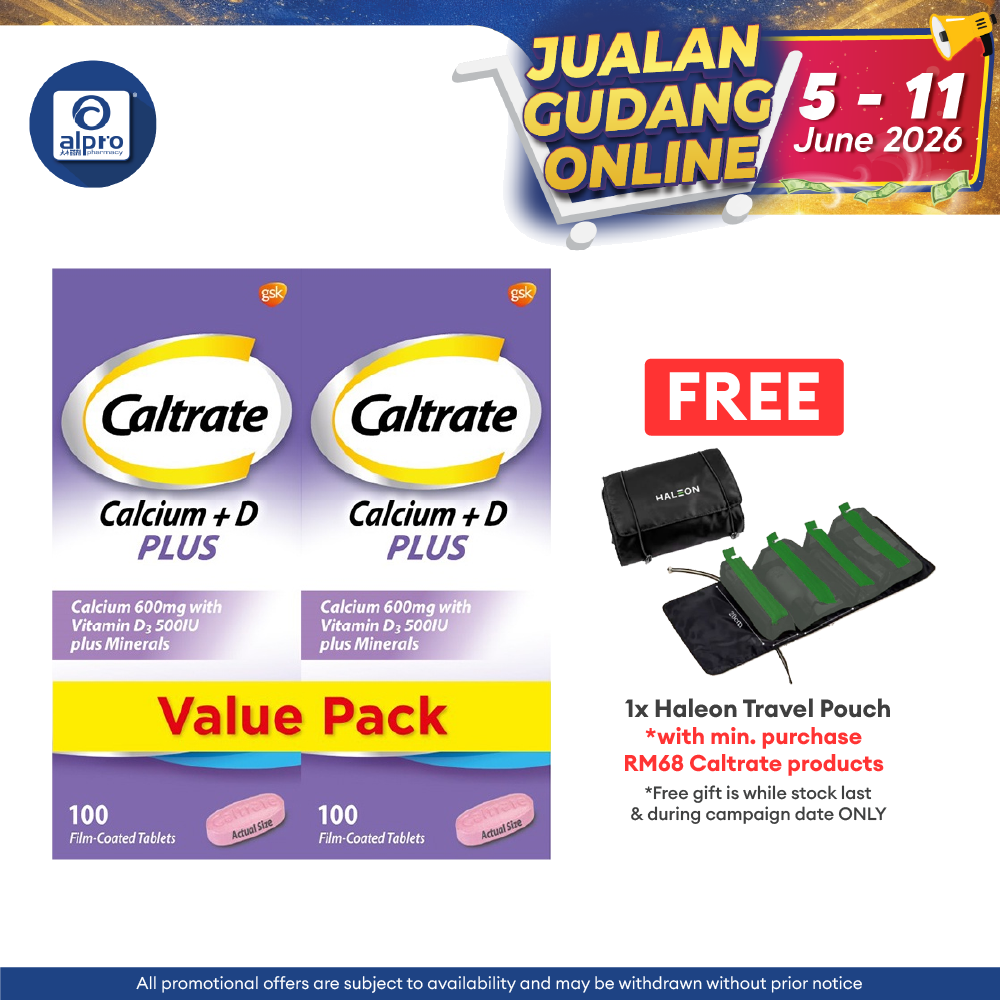 Caltrate 600 Plus 2x100s | Bone Health Formation Caltrate