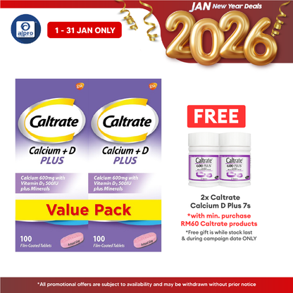 Caltrate 600 Plus 2x100s | Bone Health Formation