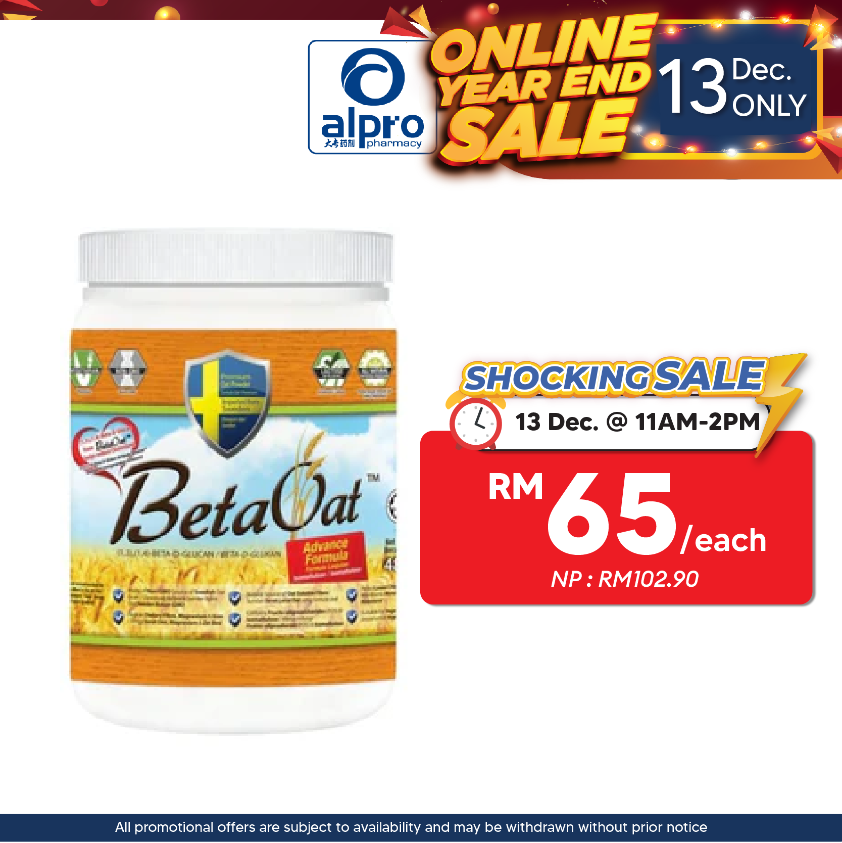 Beta Oat Plus 480g | With Beta-glucan For Cholesterol