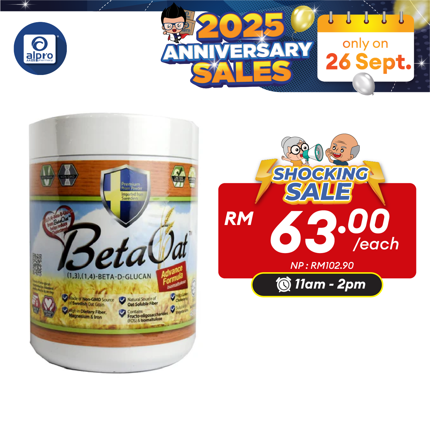 Beta Oat Plus 480g | With Beta-glucan For Cholesterol Internal Health