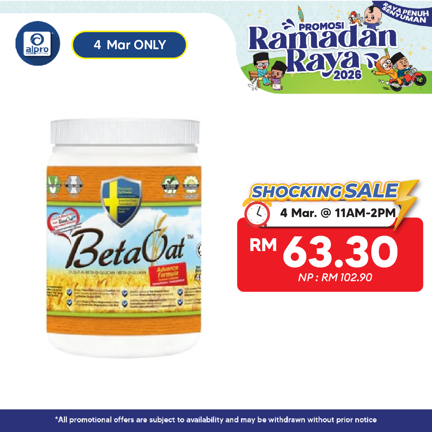 Beta Oat Plus 480g | With Beta-glucan For Cholesterol Powerlife