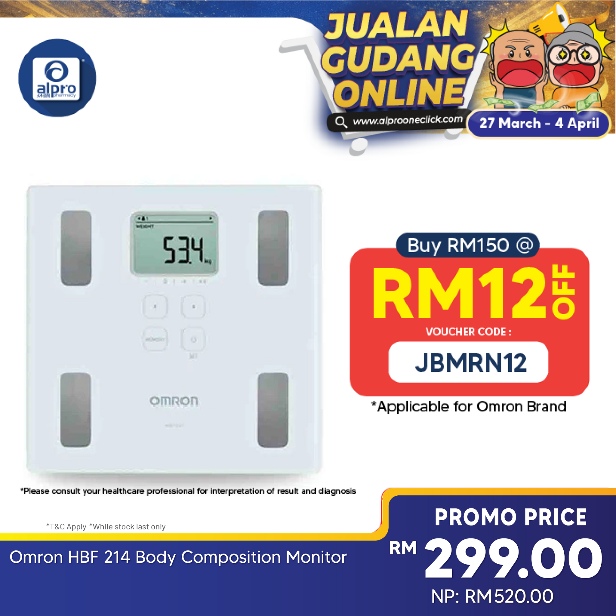 Omron HBF 214 Body Composition Monitor Omron