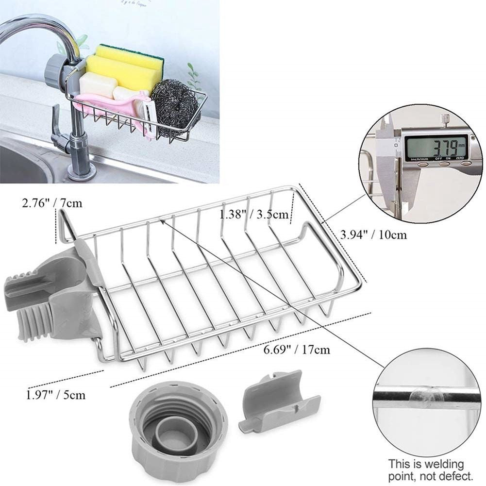 [Group Buy Delivery Starts: 3/11/2025] Stainless Steel Faucet Storage Sink Rack 1s Group Buy