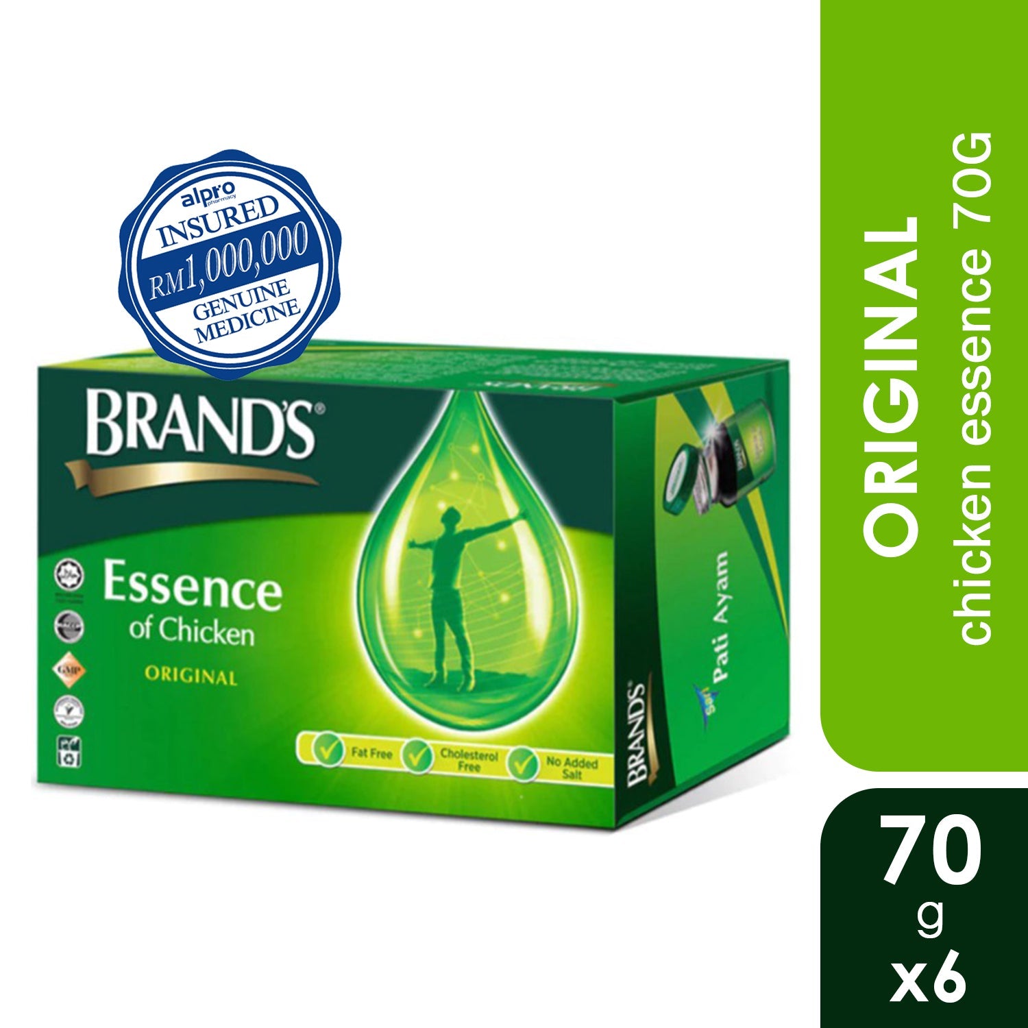 Brands Chicken Essence 70g X 6s | Reduces Tiredness Alpro Pharmacy