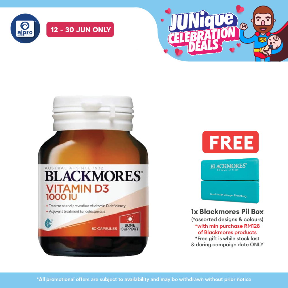 Blackmores Vitamin D3 1000IU 60s | Supporting Immune System Blackmores