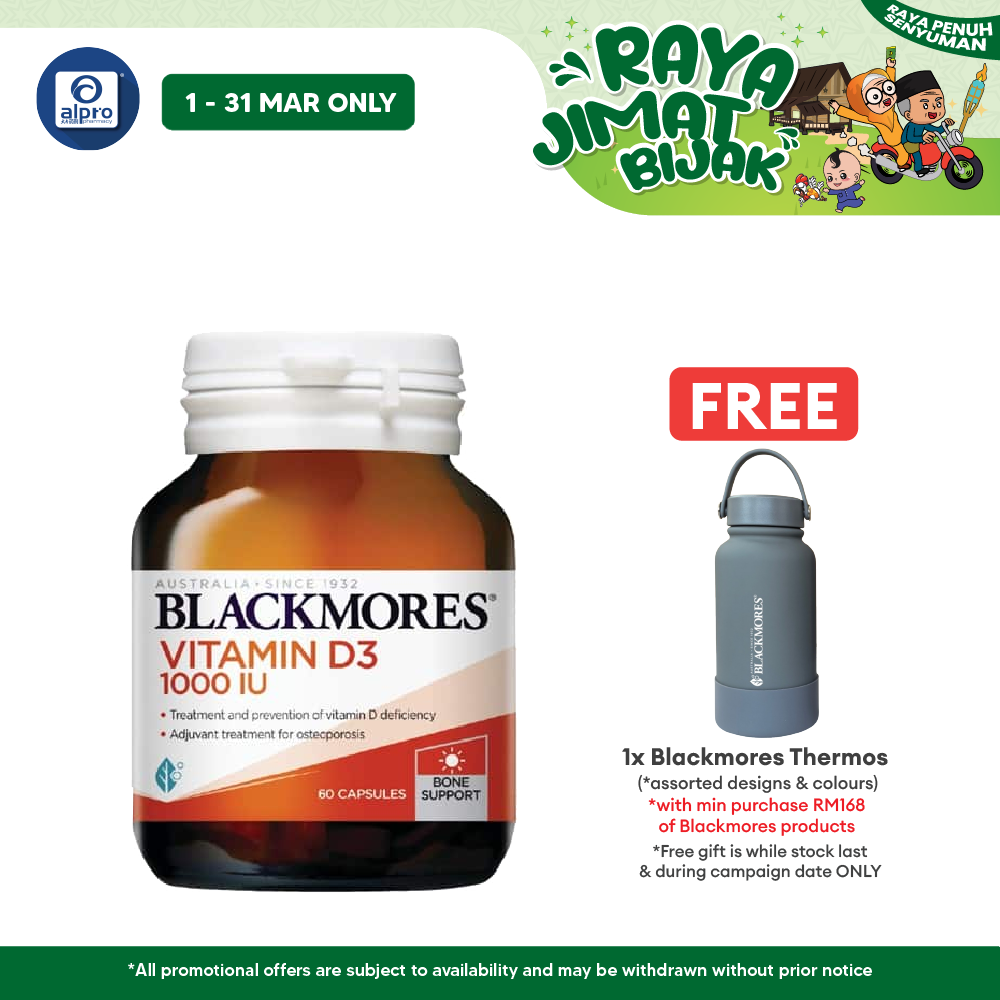Blackmores Vitamin D3 1000IU 60s | Supporting Immune System Blackmores