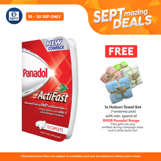 Panadol Actifast 10s | Fast Pain Reliever Alpro Pharmacy