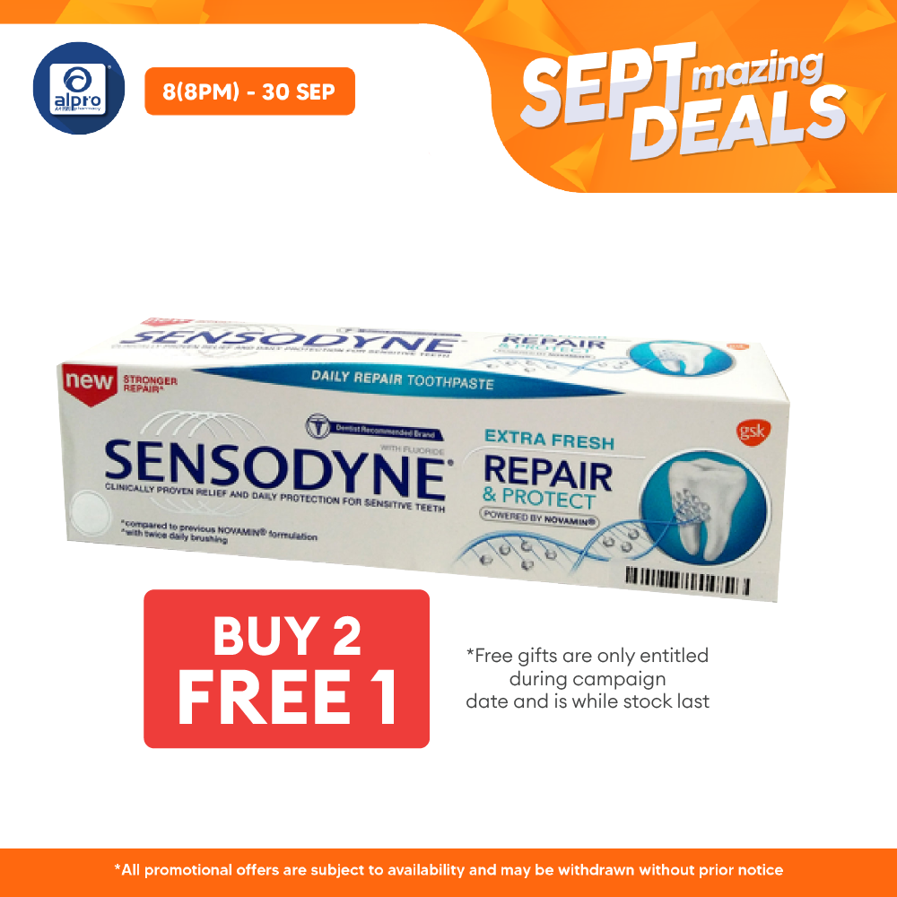 Sensodyne Repair Protect Extra Fresh 100g | Relieves Sensitivity Alpro Pharmacy
