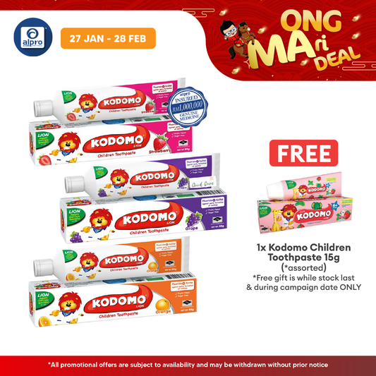 Kodomo Toothpaste Grape 80g | Repair Early Caries in 14 Days Kodomo