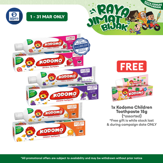 Kodomo Toothpaste Grape 80g | Repair Early Caries in 14 Days Kodomo