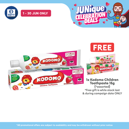 Kodomo Toothpaste Strawberry 80g | Repair Early Caries in 14 Days Kodomo