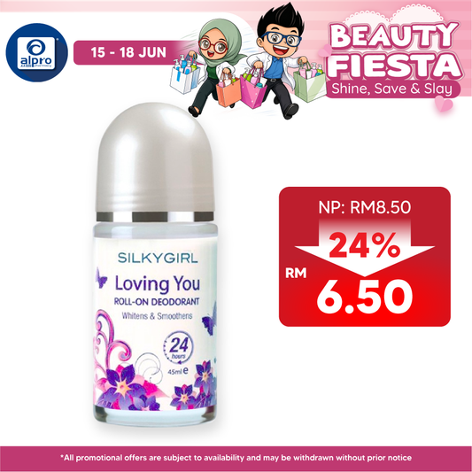 Silkygirl  Roll On Deodorant Loving You 45ml SILKYGIRL