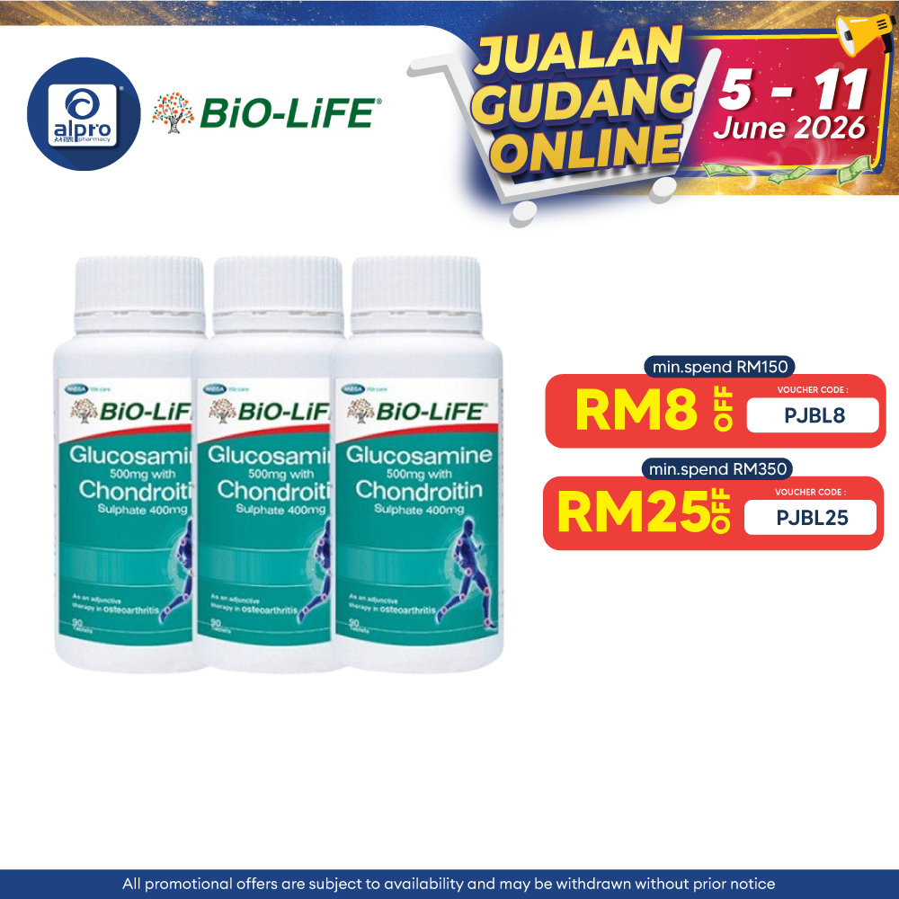 Bio-Life Glucosamine&Chondroitin 3x90s | Nutritional Supplement Bio-life