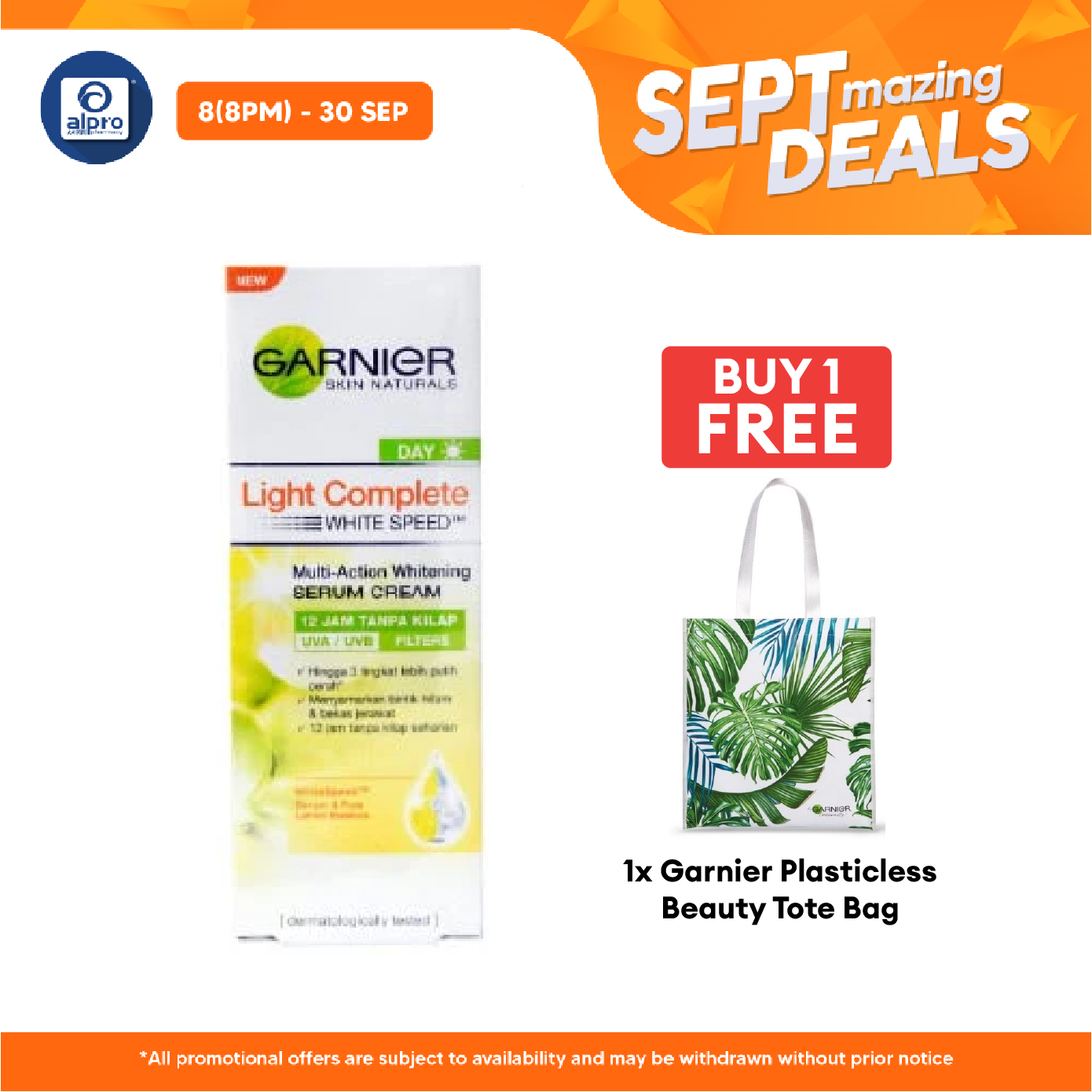 Garnier Light Multiaction Whitening Cream 40ml Alpro Pharmacy