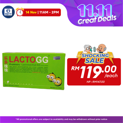 Lacto GG Probiotics 30s | Gut Health