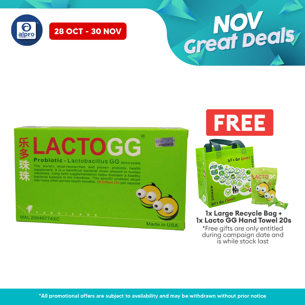 Lacto GG Probiotics 30s | Gut Health Probiocare