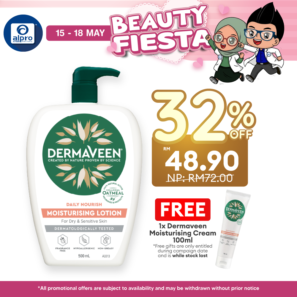 Dermaveen Moisturising Lotion 500ml | Restores and Protects Skin Ability Dermaveen
