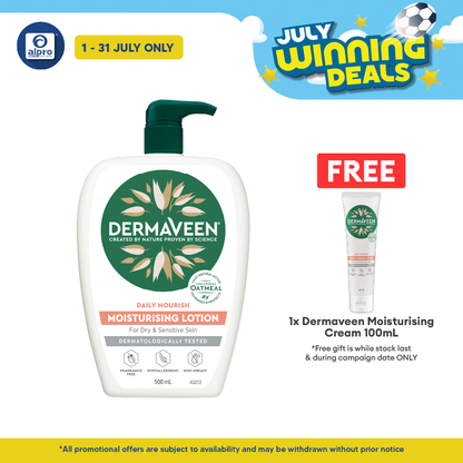 Dermaveen Moisturising Lotion 500ml | Restores and Protects Skin Ability Dermaveen