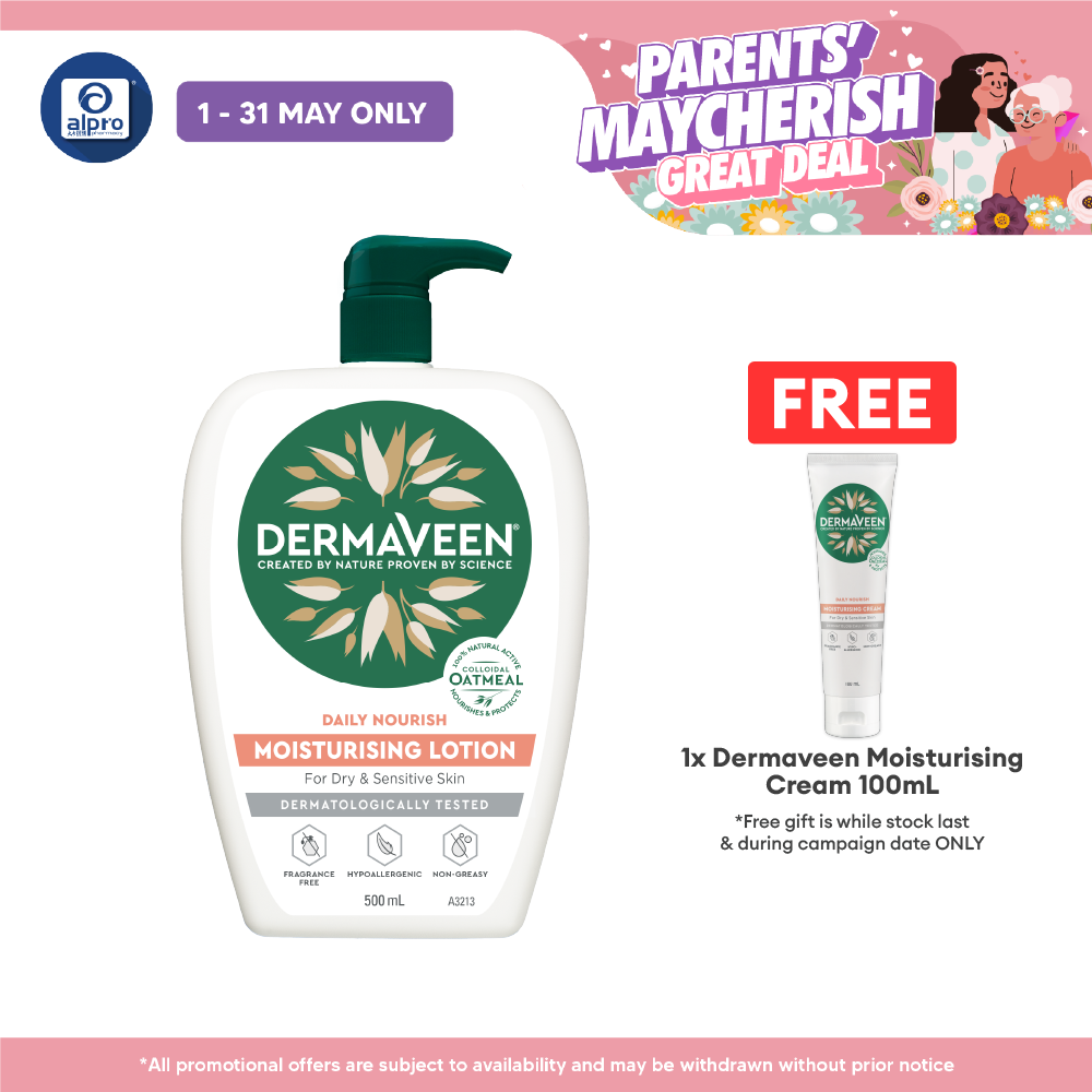 Dermaveen Moisturising Lotion 500ml | Restores and Protects Skin Ability Dermaveen
