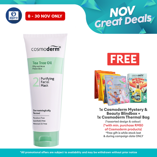 Cosmoderm Tea Tree Oil Purifying Facial Mask 100ml Cosmoderm