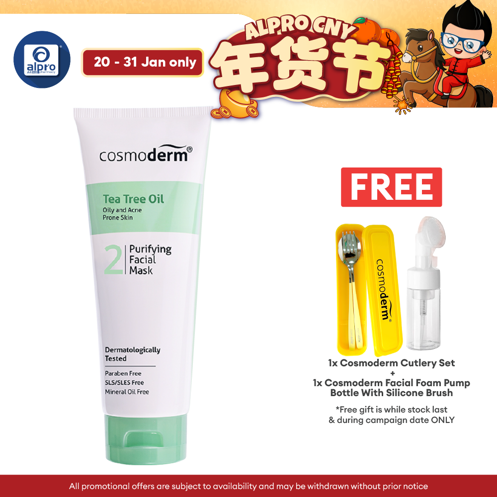 Cosmoderm Tea Tree Oil Purifying Facial Mask 100ml