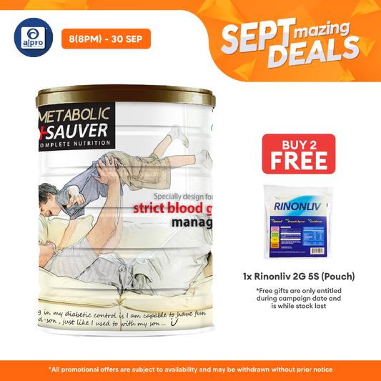 Metabolic + Sauver 700g | Lowest GI Diabetes Specific Formula Metabolic+