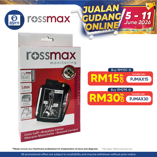 Rossmax Cone Cuff L 34cm - 46cm | Promotes Blood Pressure Measurement Rossmax
