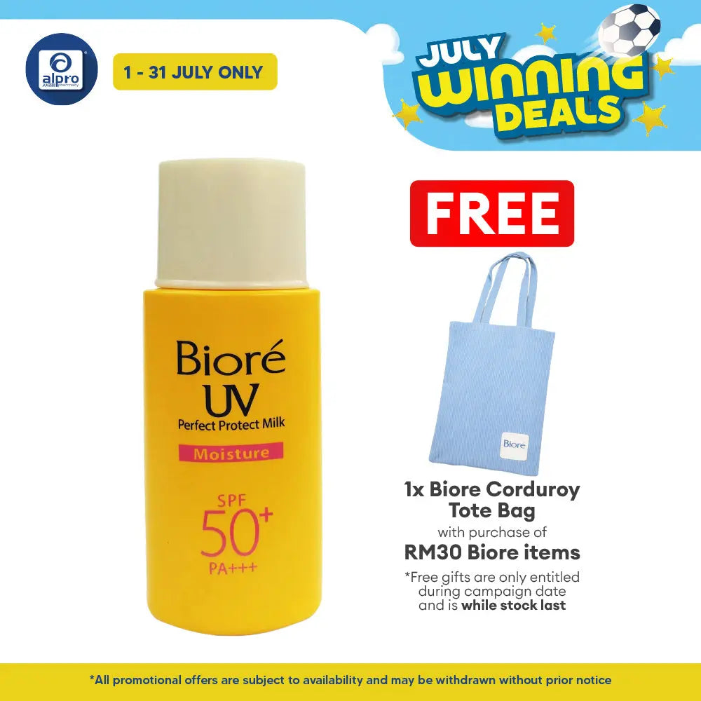 Biore UV Perfect Block Milk Moisture SPF50 25ml | Absorb Skin Easily Biore