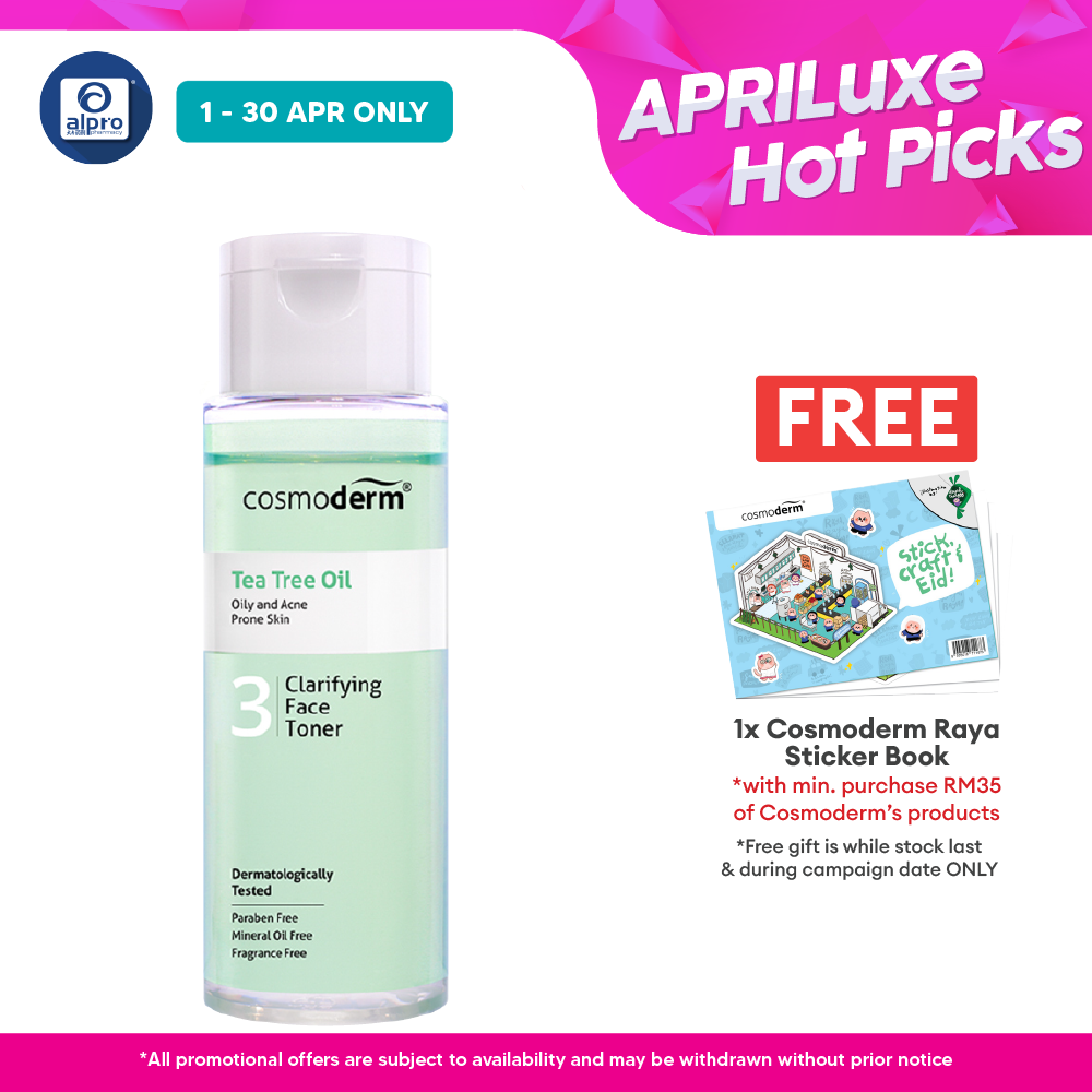 Cosmoderm Tea Tree Oil Clarifying Face Toner 100ml Cosmoderm