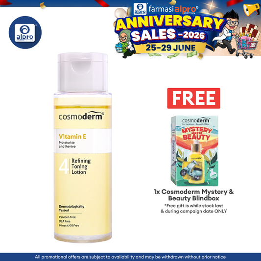 Cosmoderm Vitamin E Refining Toning Lotion 100ml Cosmoderm