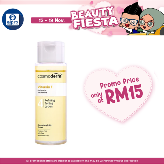 Cosmoderm Vitamin E Refining Toning Lotion 100ml
