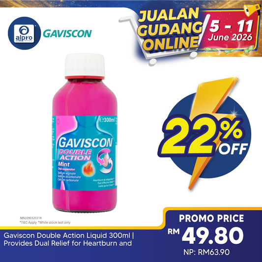 Gaviscon Double Action Liquid 300ml | Provides Dual Relief for Heartburn and Indigestion Gaviscon
