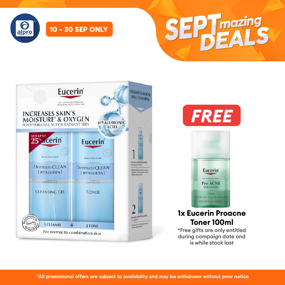 Eucerin Dermatoclean Cleansing Gel & Toner 200ml Alpro Pharmacy