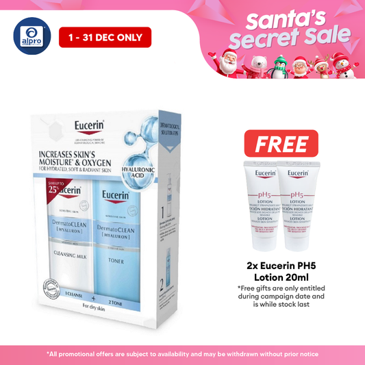 Eucerin Dermatoclean Cleansing Milk & Toner 200ml Alpro Pharmacy