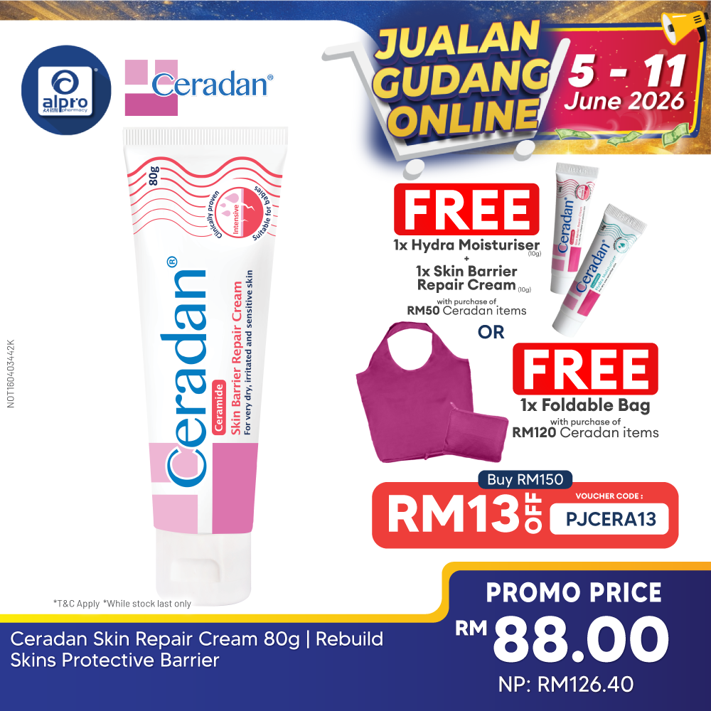 Ceradan Skin Repair Cream 80g | Rebuild Skins Protective Barrier Ceradan