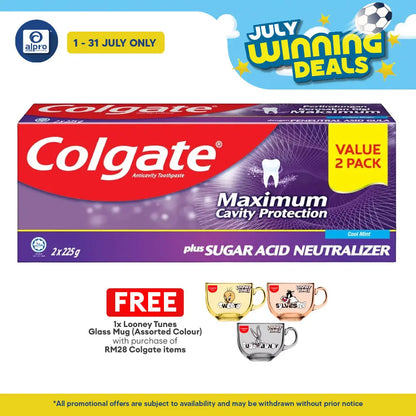 Colgate Sugar Acid Neutralizer 225g 2s | Anticavity Toothpaste Colgate
