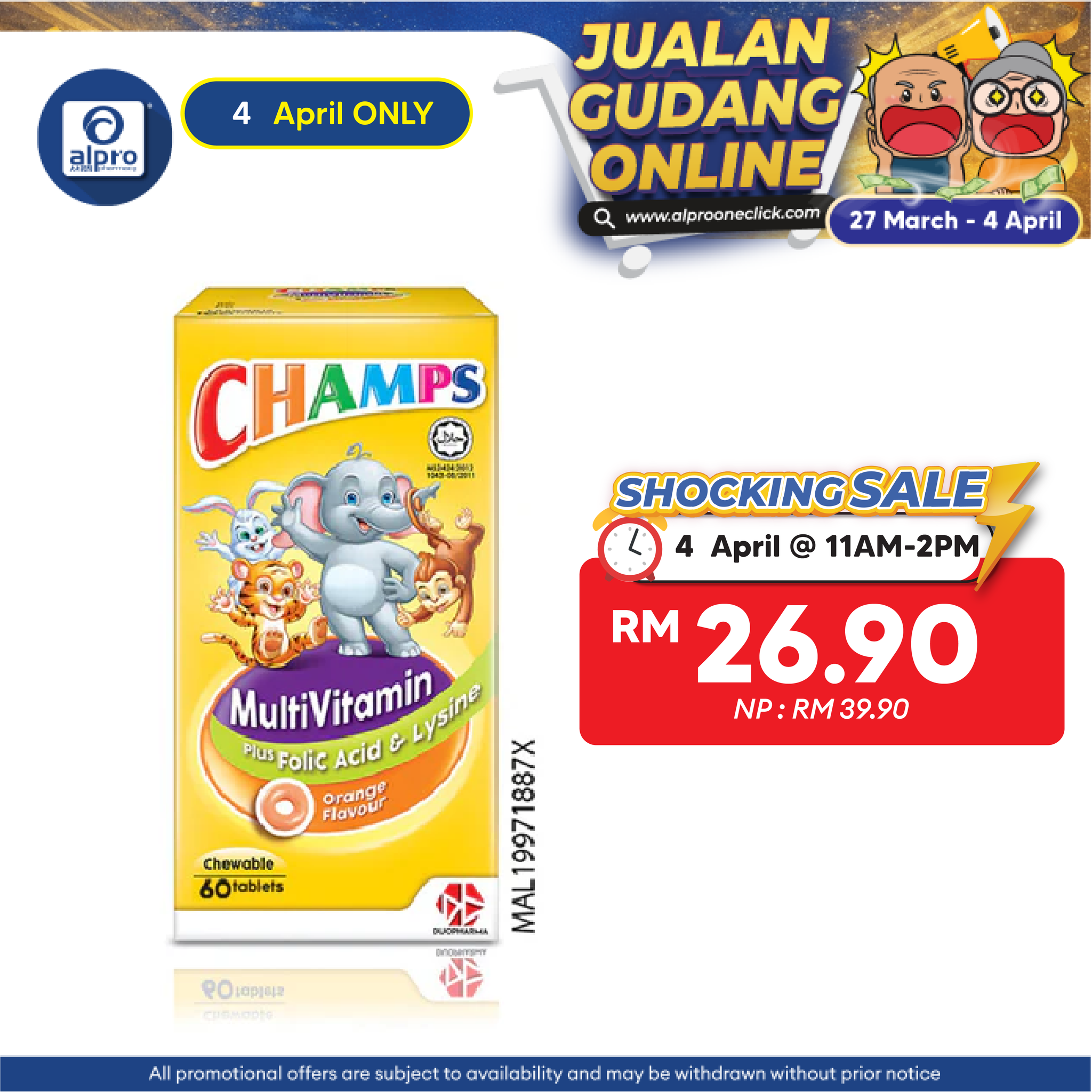 Champs Multivitamin + Lysine Lysine Orange 60s | Promote Kid's Antibodies Champs