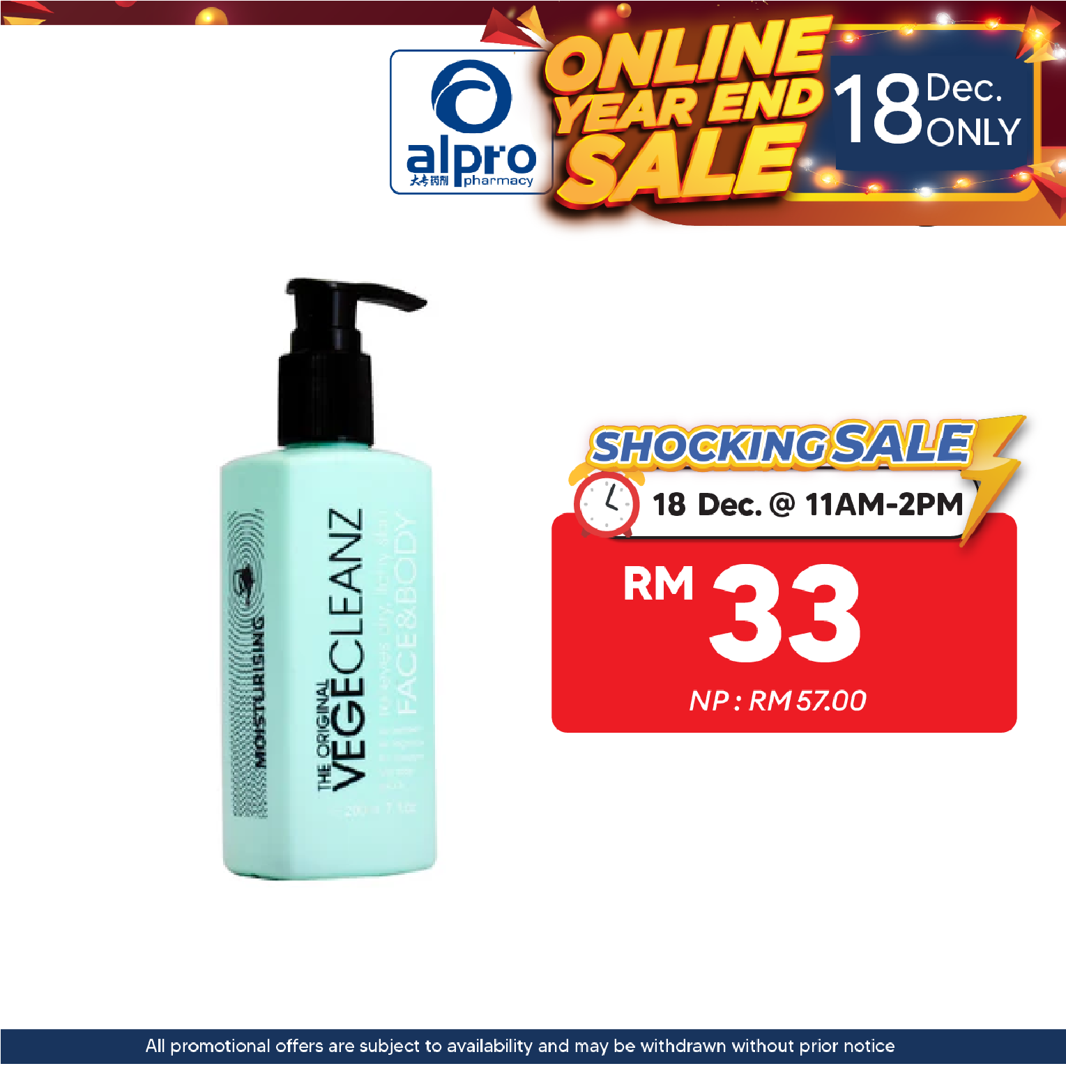 The Original Vegecleanz Face & Body 200ml | Gentle Cleanser