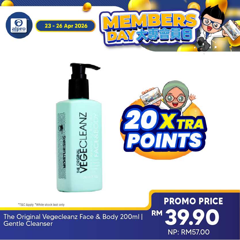 The Original Vegecleanz Face & Body 200ml | Gentle Cleanser The Original Vege