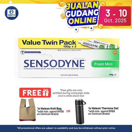 Sensodyne Freshmint 100g 2s | Promotes Healthy Gums Alpro Pharmacy