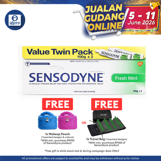 Sensodyne Freshmint 100g 2s | Promotes Healthy Gums Sensodyne