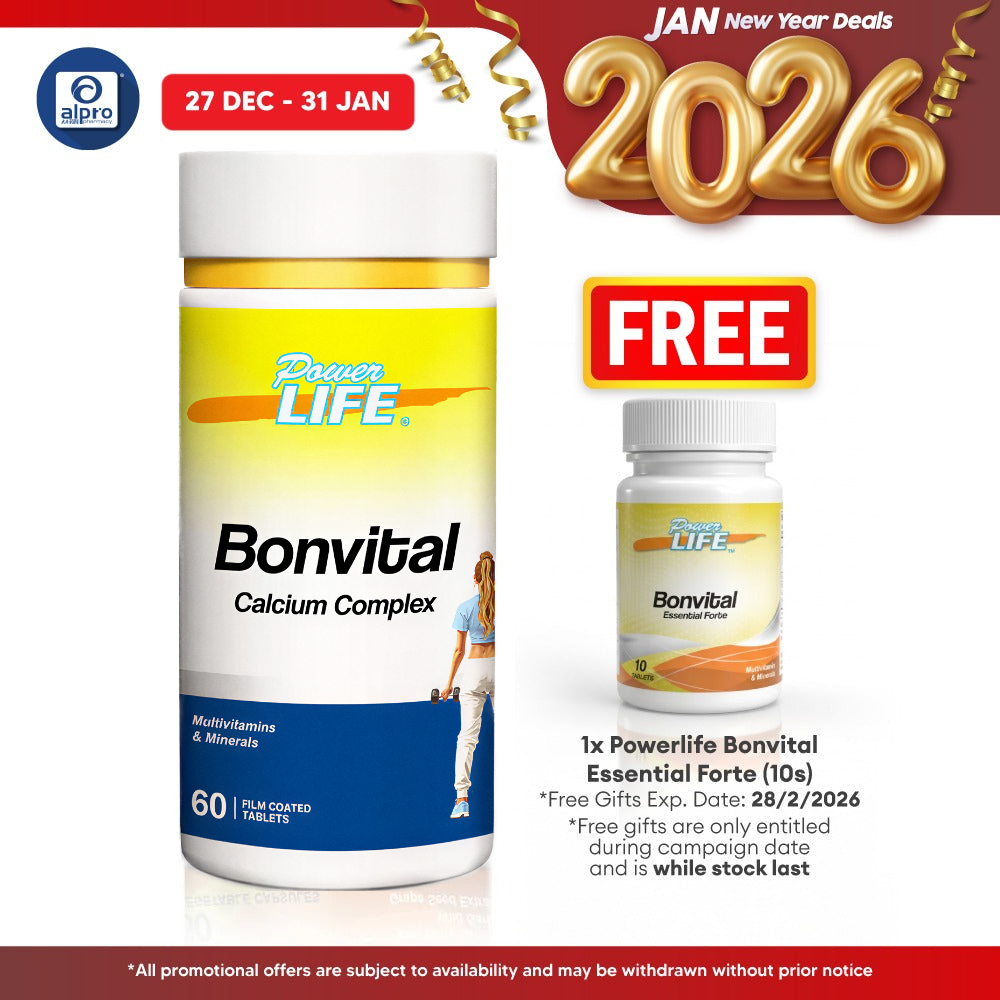 Powerlife Bonvital Essential Forte 60s | Strong & Healthy Bones