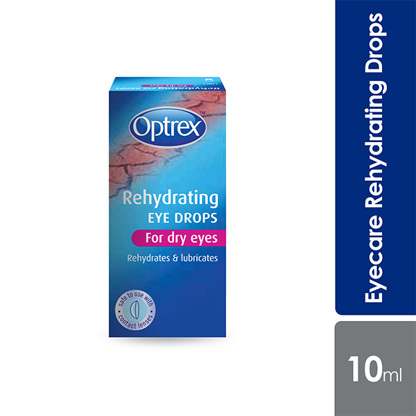 Optrex Rehydrating Eye Drops 10ml | Instantly Rehydrate Eyes Optrex