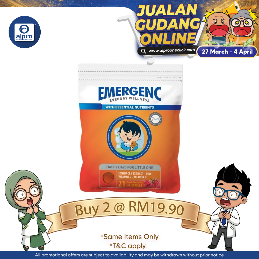 Gummy Raspberry Emergenc 21s | Cough & Flu Gummykids