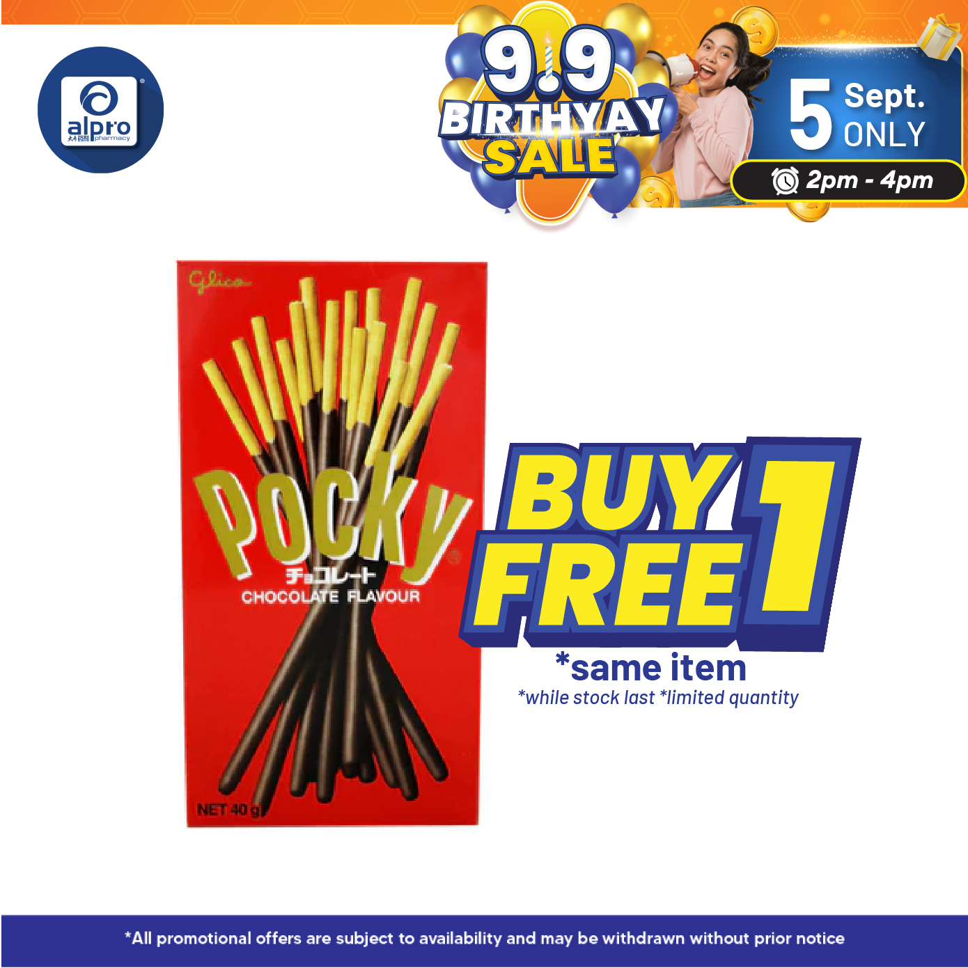 Pocky Chocolate 40g Alpro Pharmacy