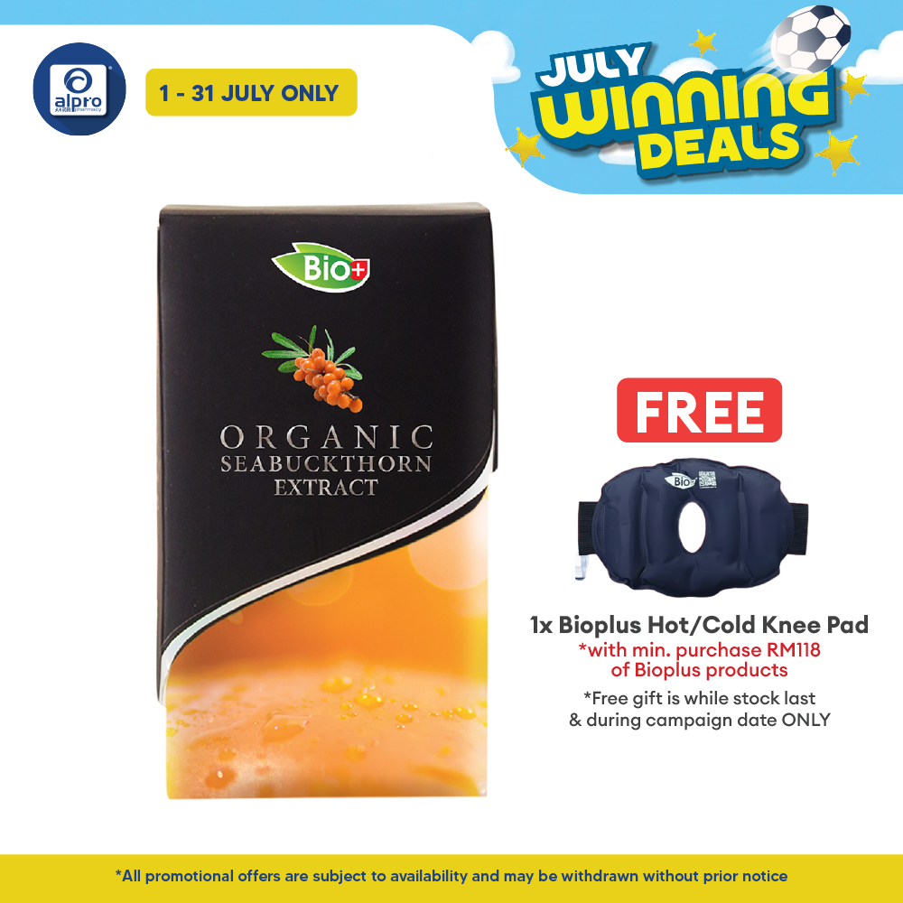 Bioplus Organic Seabuckthorn Extract 60s | Skin Nourishment & Anti-Aging Alpro Pharmacy