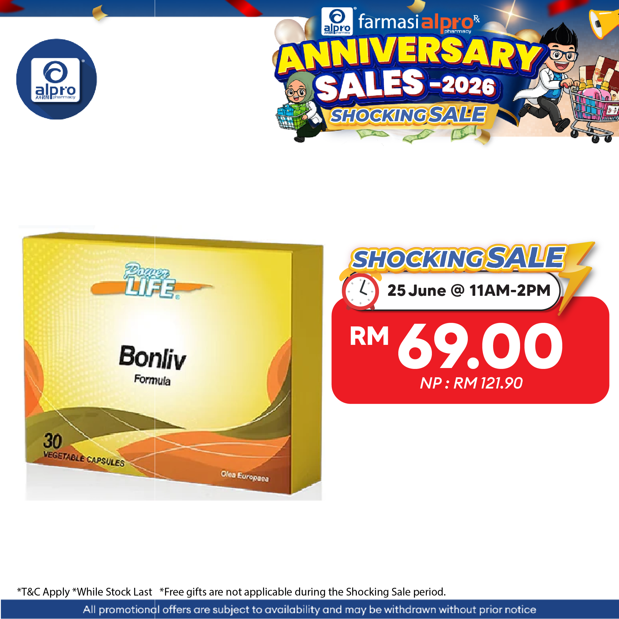 Powerlife Bonliv Formula 30s | Strengthen Bone Powerlife
