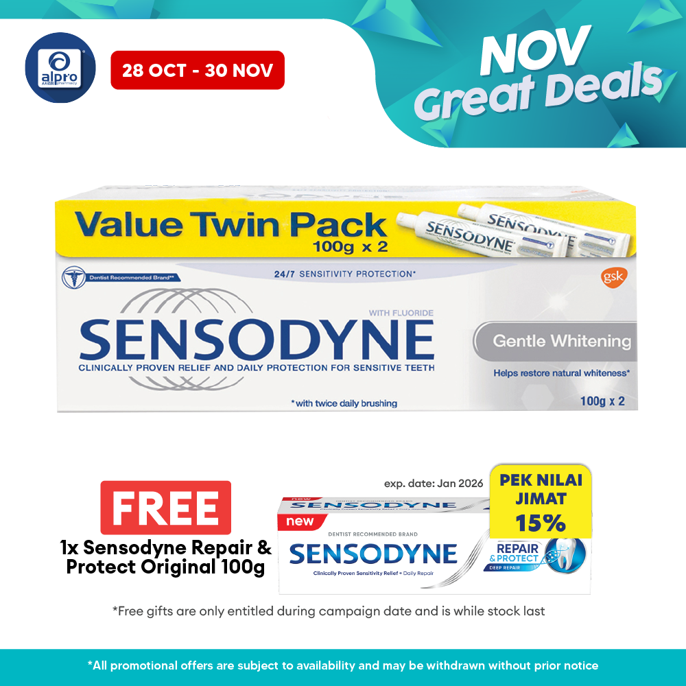 Sensodyne Gentle Whitening 2x100g Alpro Pharmacy